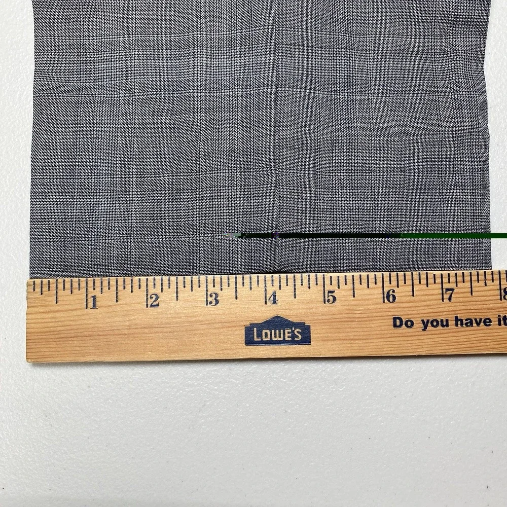 Banana Republic Suit 2 Piece 42R (33x33.5) 2B2V Slim Light Gray Crosshatch Plaid